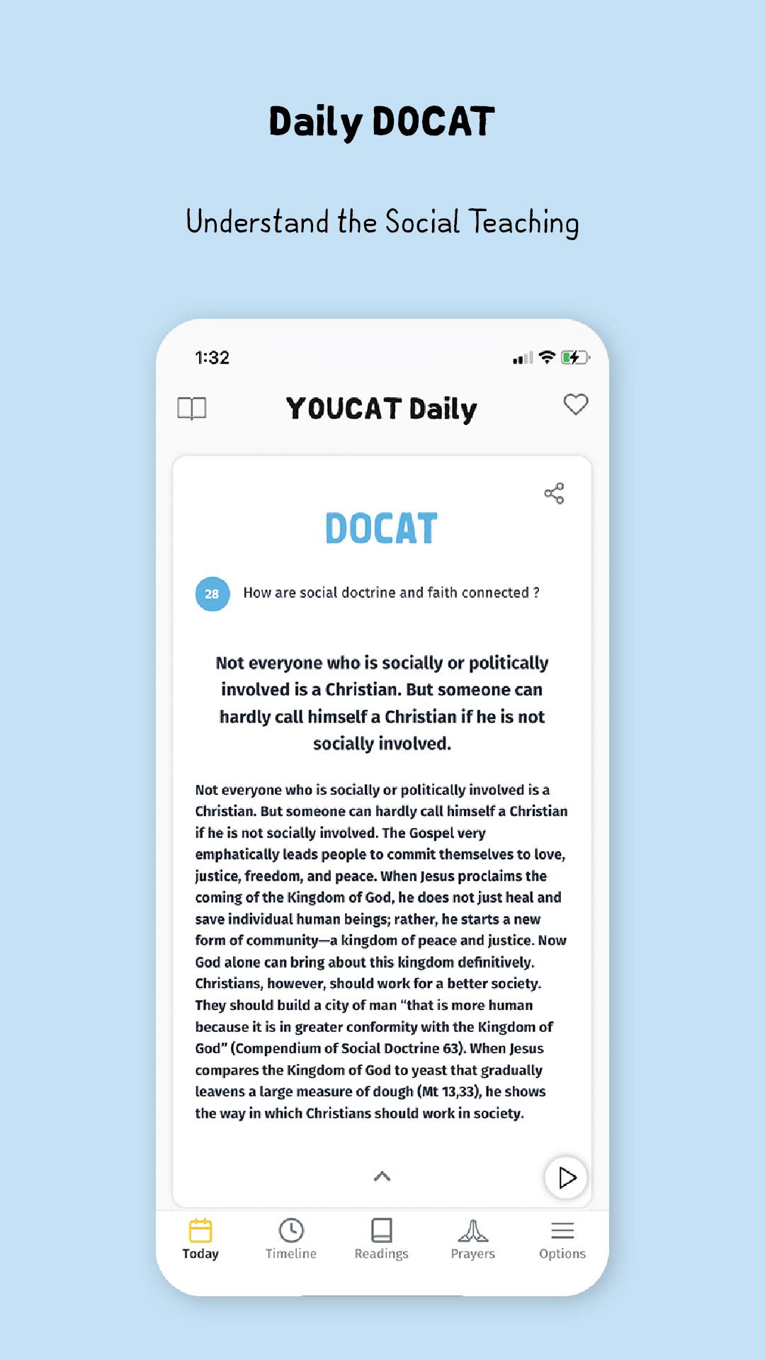 YOUCAT Daily, Bible, Catechism Screenshot 5