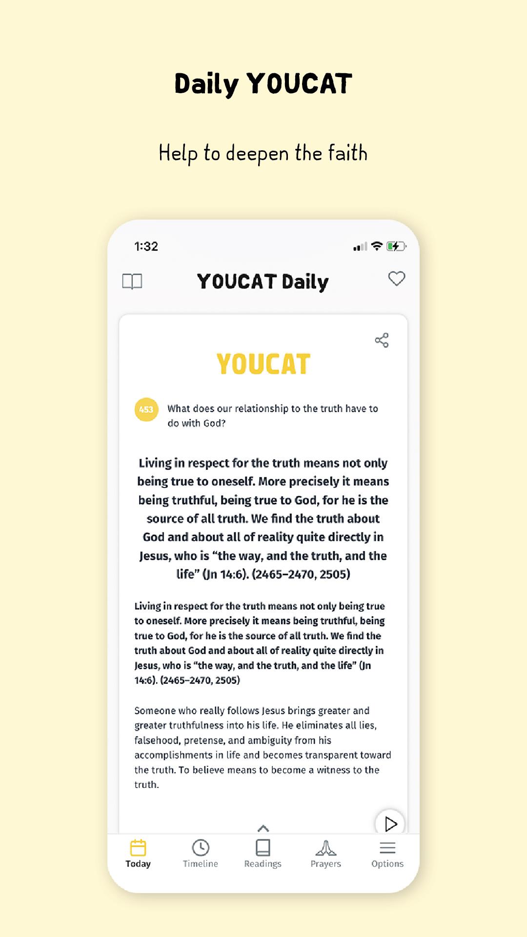 YOUCAT Daily, Bible, Catechism Screenshot 6