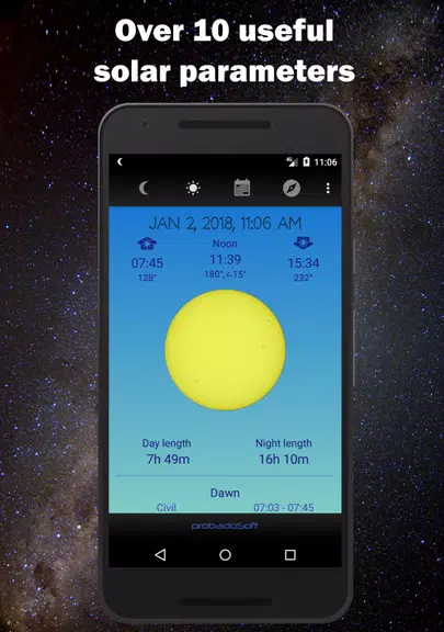 Moon Phase Calendar Screenshot 2