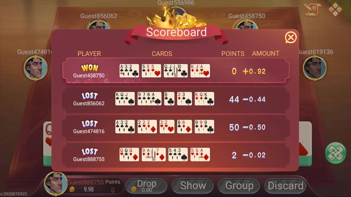 Rummy Tour Screenshot 1