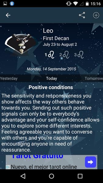 My Horoscope Screenshot 1