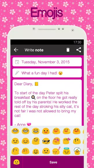 Diary with lock Screenshot 2