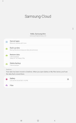 Samsung Cloud for Wear OS Screenshot 2