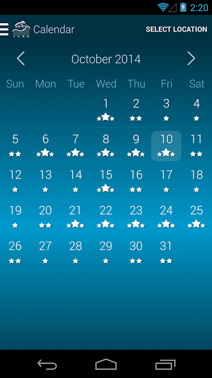 Fishing & Hunting Solunar Time Screenshot 3