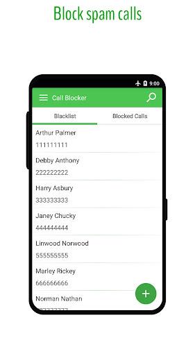 Phone Call Blocker - Blacklist Screenshot 1