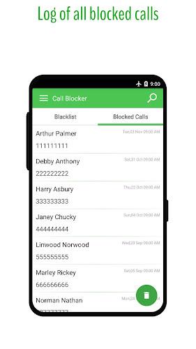 Phone Call Blocker - Blacklist Screenshot 4