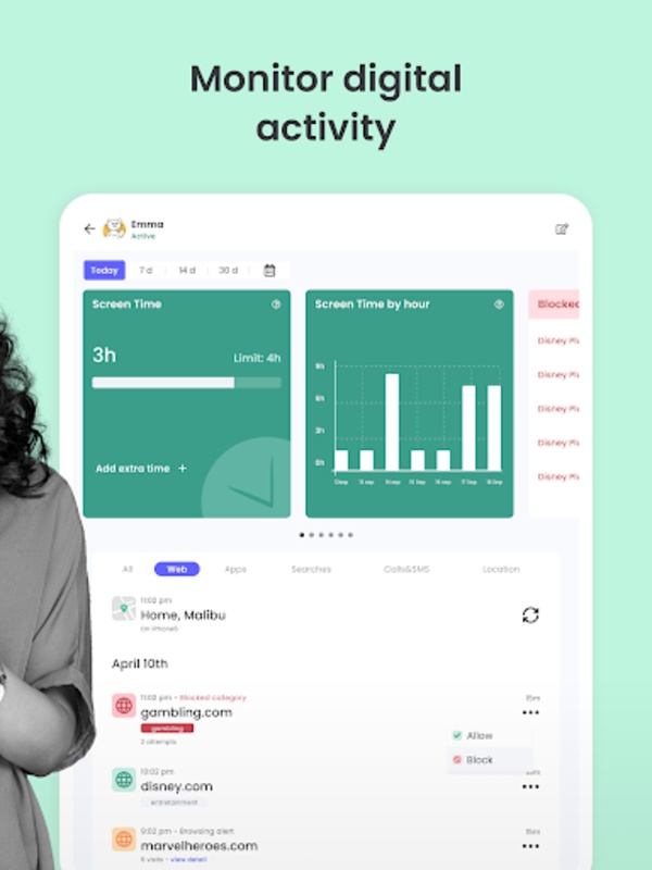 Kids App Qustodio Screenshot 4