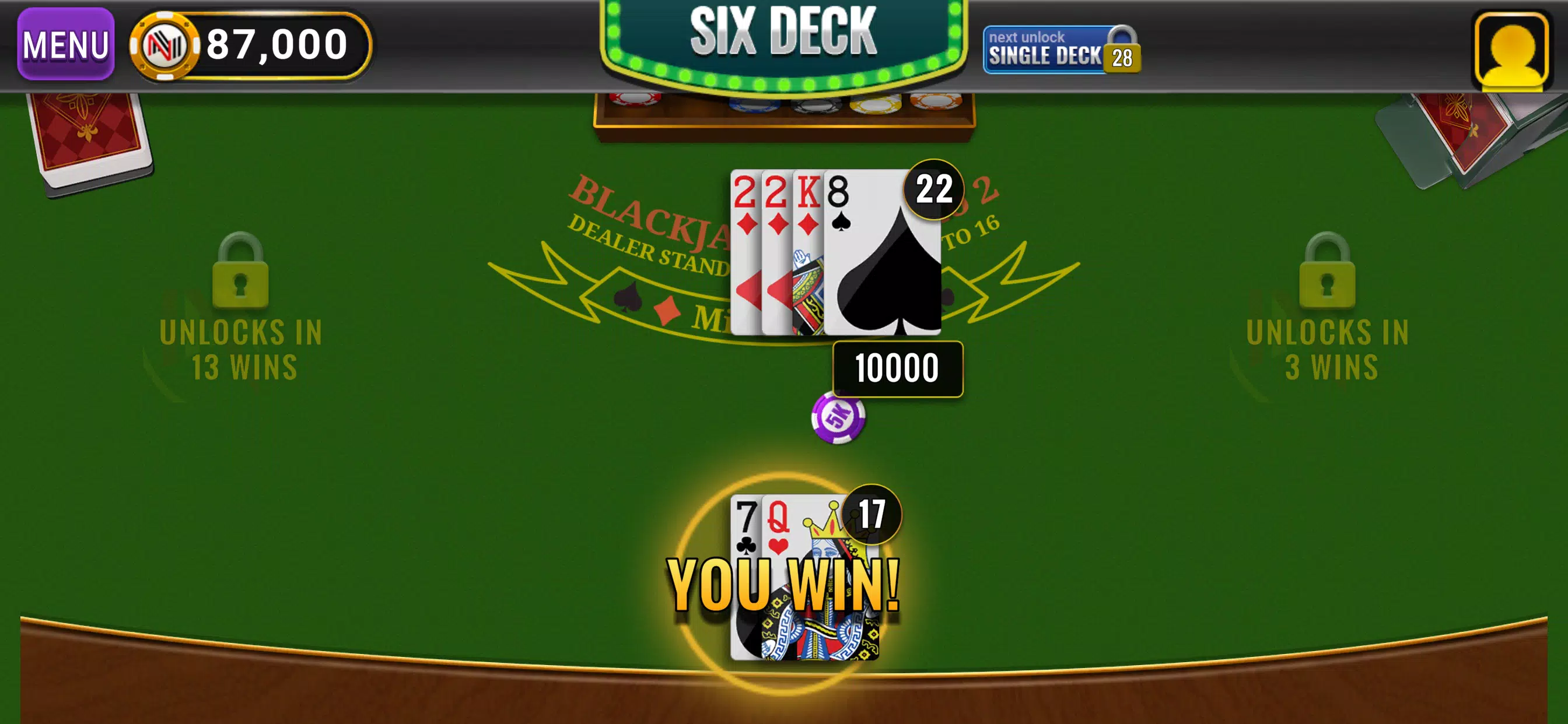 Blackjack 21 real casino fun Screenshot 4
