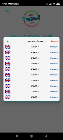 RDM Tunnel VPN - Unlimited Net Screenshot 1