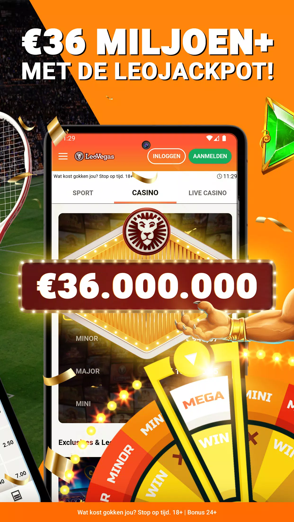 LeoVegas NL Casino & Sport Screenshot 1