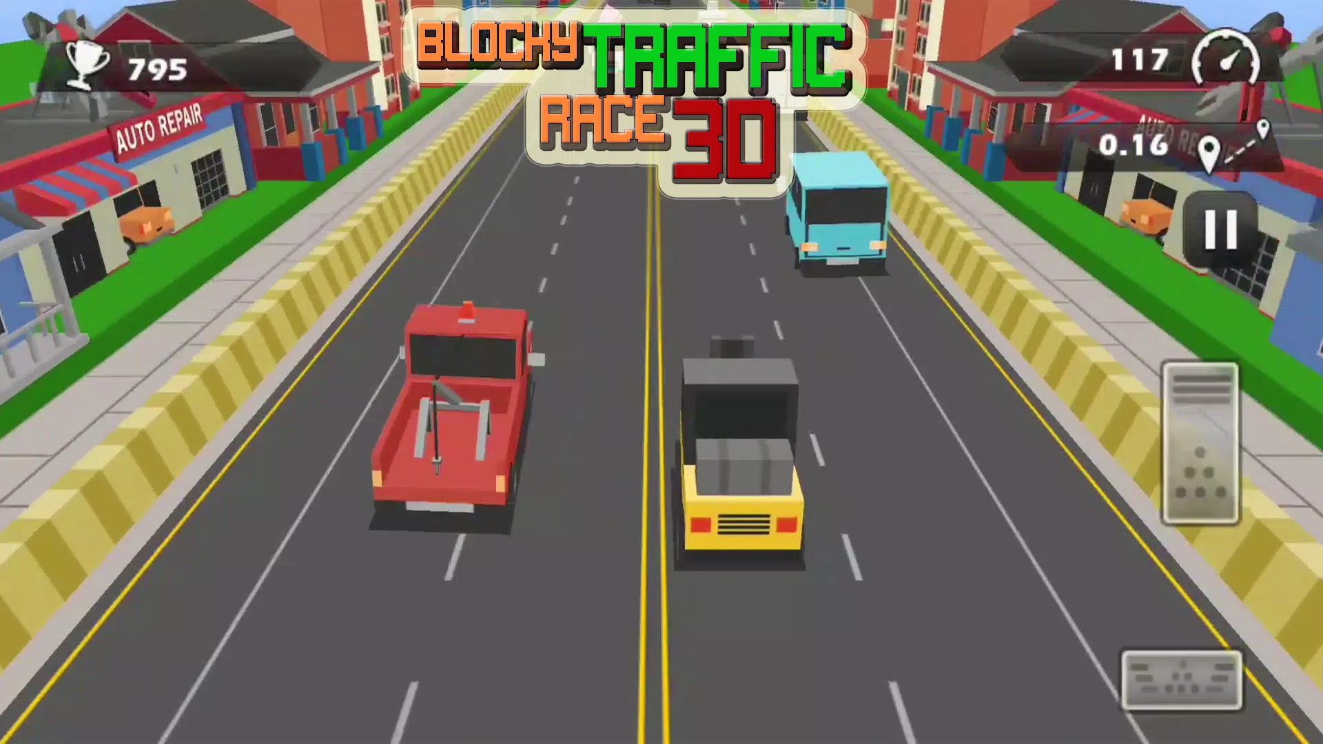 Blocky Traffic Racer Master 3D Screenshot 7