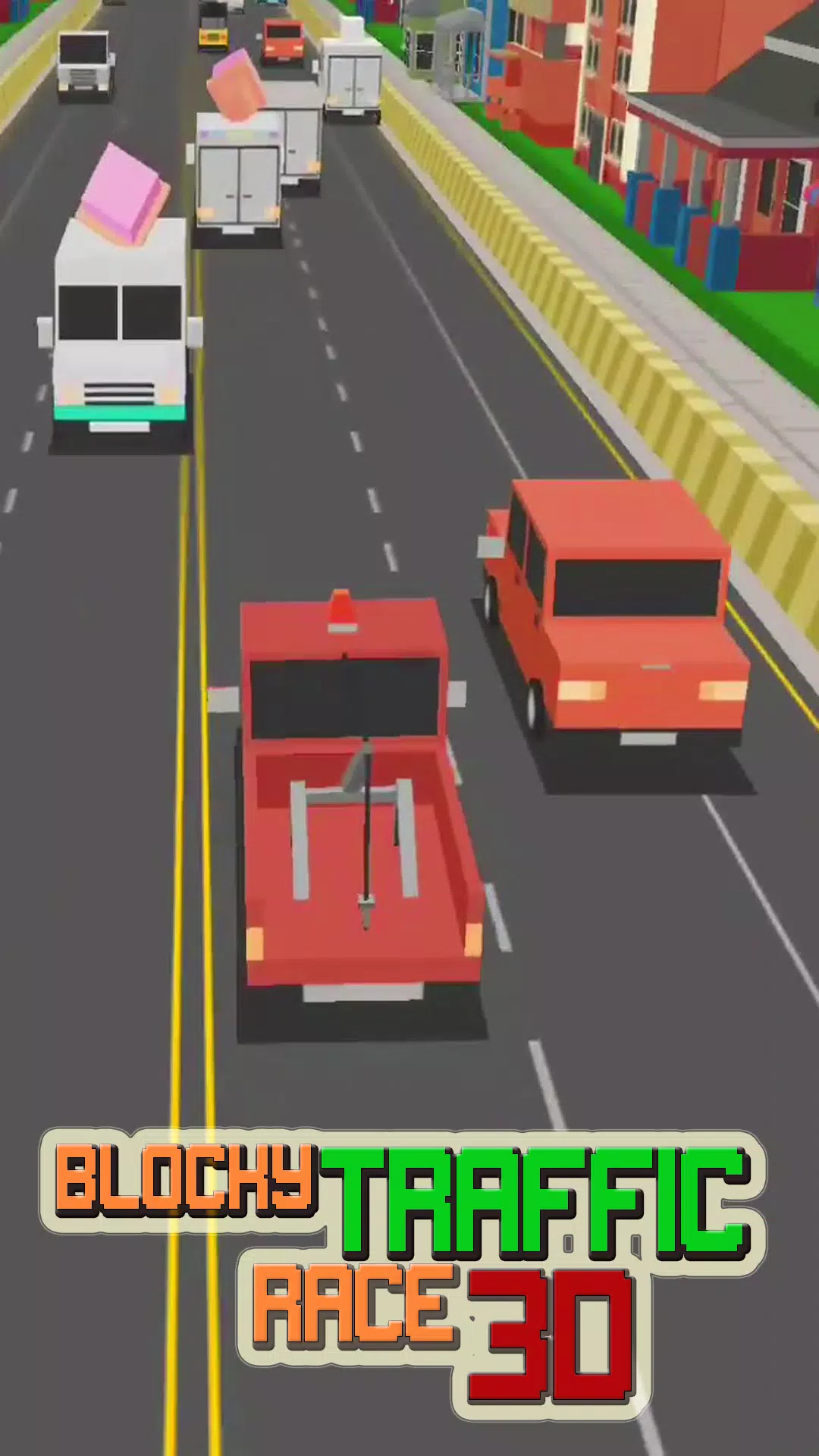 Blocky Traffic Racer Master 3D Screenshot 2