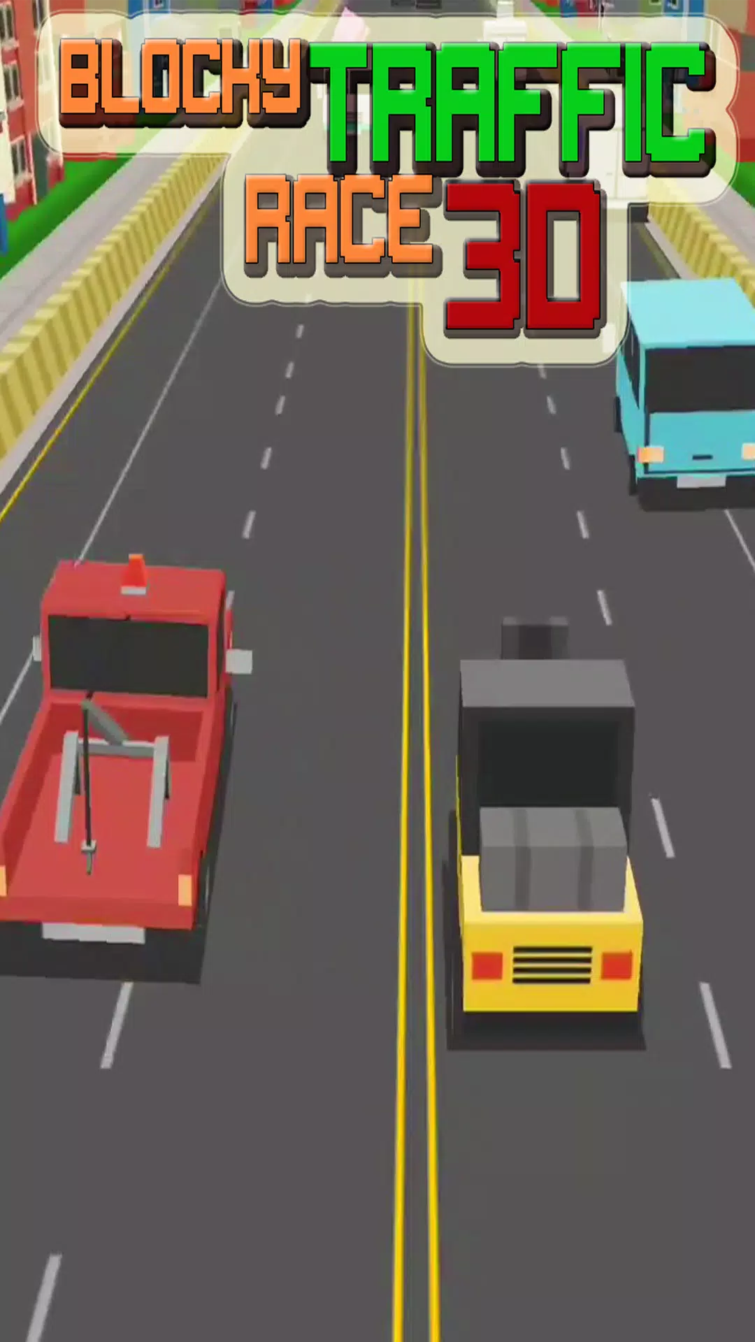 Blocky Traffic Racer Master 3D Screenshot 4