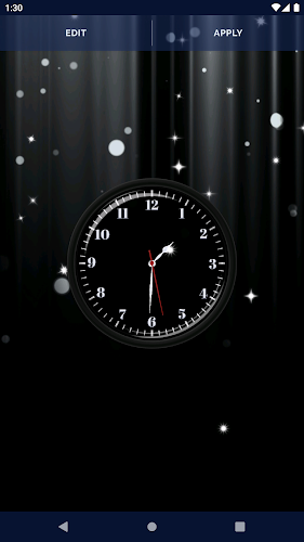 Black HD Clocks Live Wallpaper Screenshot 8