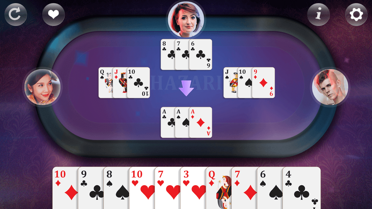 Hazari - Card Game Screenshot 1