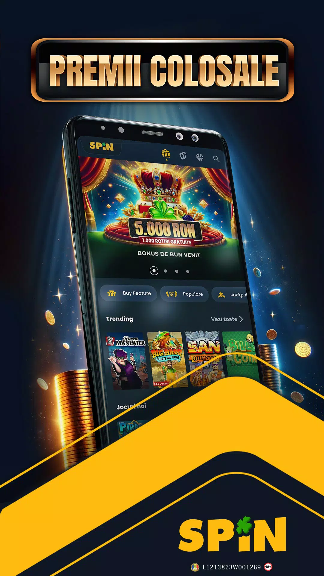 SPIN.ro Online Casino & Sports Screenshot 2