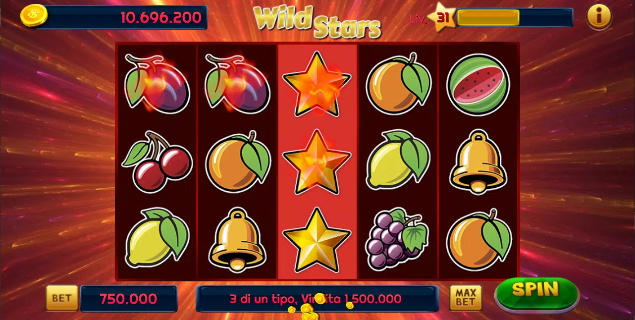 Wild Stars Slot Screenshot 2