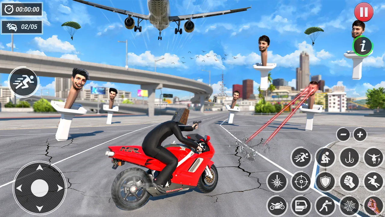 Toilet Games-3D Toilet Monster Screenshot 1