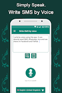 Write SMS by Voice Screenshot 1