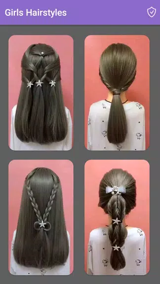 Girls Hairstyles Step By Step Screenshot 1