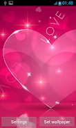 Love Hearts Live Wallpaper Screenshot 2