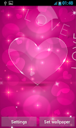 Love Hearts Live Wallpaper Screenshot 1
