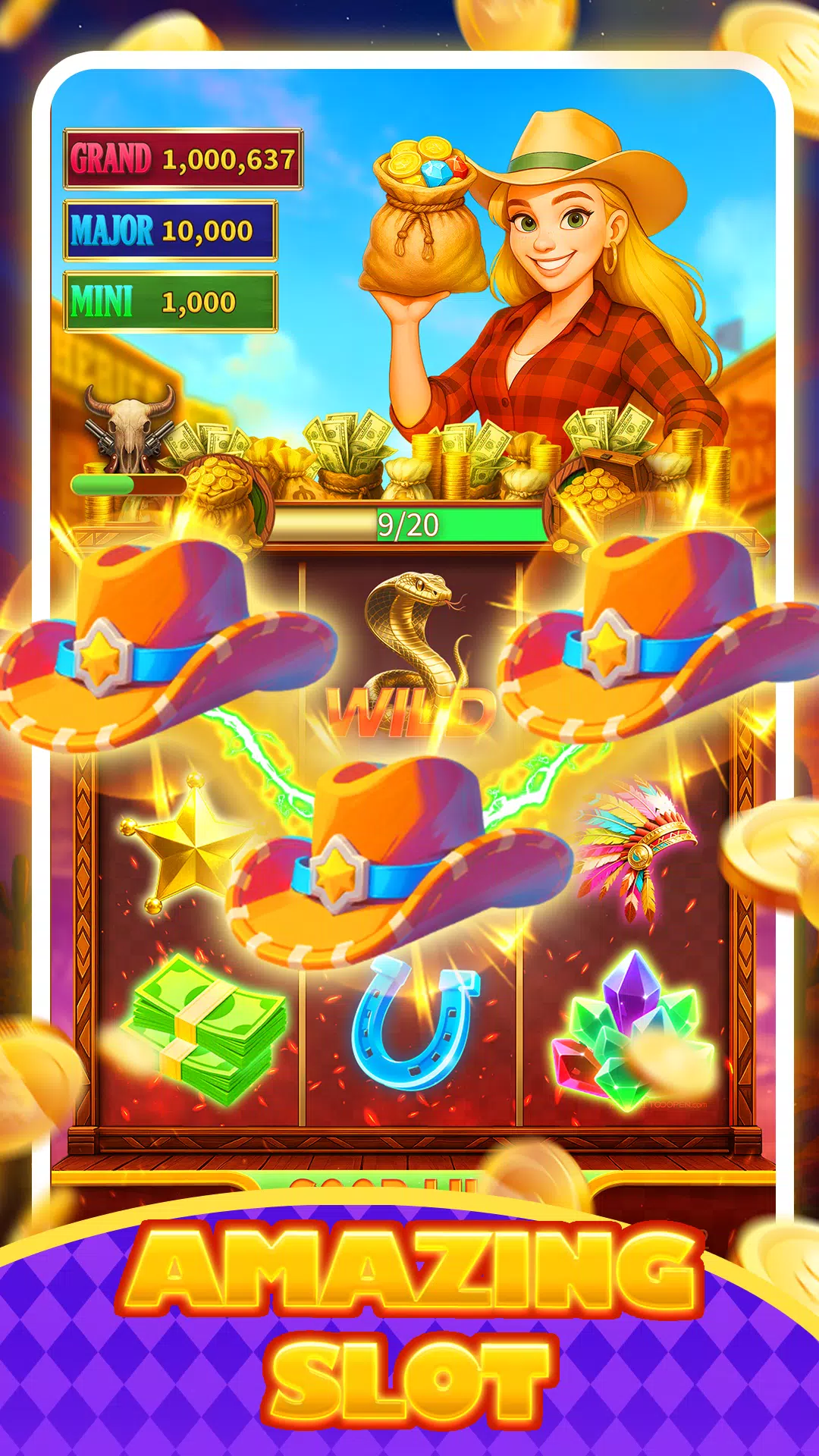 West Slots CowBoy Coin Quest Screenshot 3