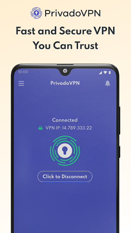 PrivadoVPN Screenshot 1