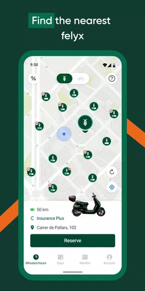 felyx e-moped sharing Screenshot 2
