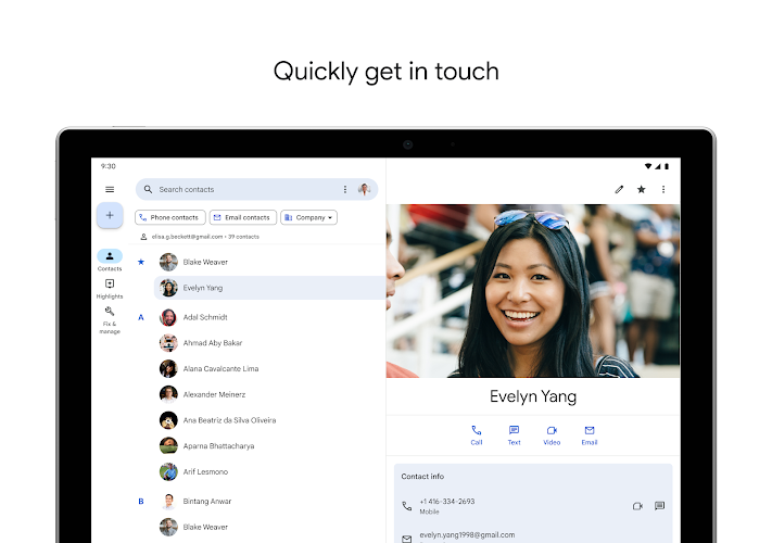 Contacts Screenshot 9