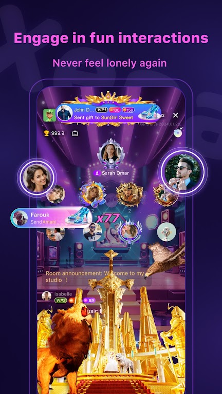 Xena Live -Group Voice Chat Screenshot 2