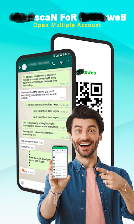 QR Web Scanner - Dual Accounts Screenshot 2