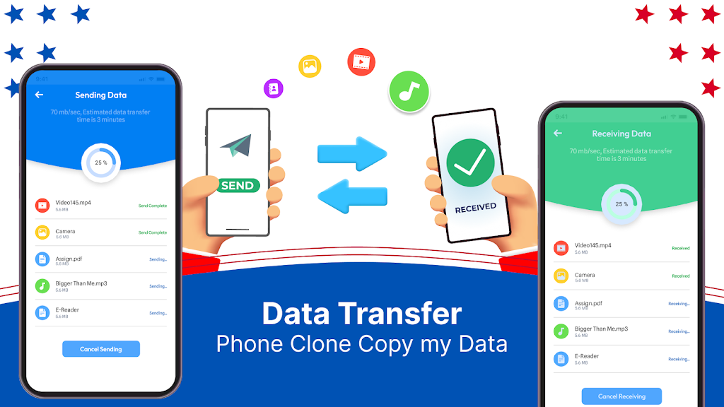 Data Transfer: Copy my data Screenshot 2