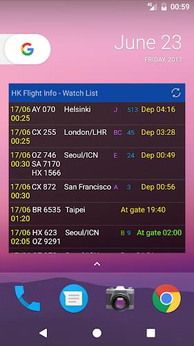 Hong Kong Flight Info Screenshot 8