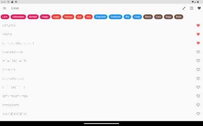 Kaomoji Japanese Emojis Smiley Screenshot 15