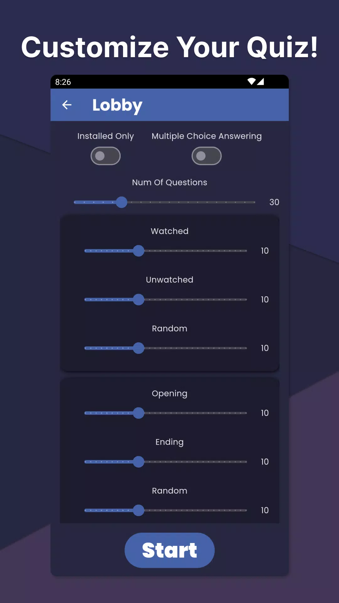 Anime Song Quiz Screenshot 1