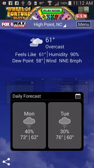 Fox8 Max Weather Screenshot 1