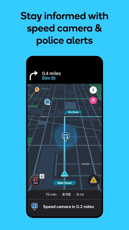 Waze Navigation & Live Traffic Screenshot 3