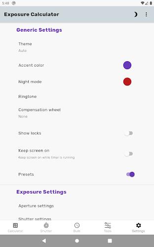 Exposure Calculator Screenshot 15