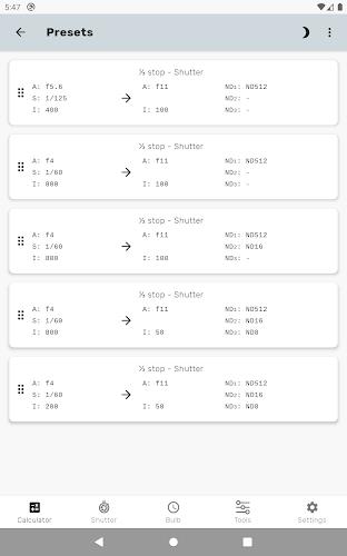 Exposure Calculator Screenshot 13