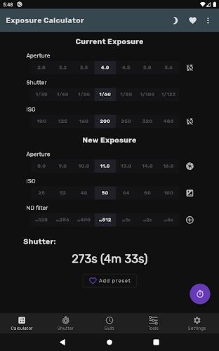 Exposure Calculator Screenshot 16
