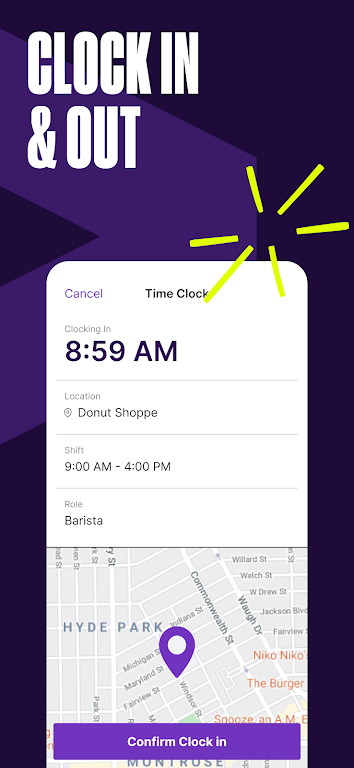 Employee Schedule & Time Clock Screenshot 2