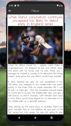 Cricket Live Score Screenshot 3