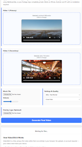 VideoStitch Screenshot 1