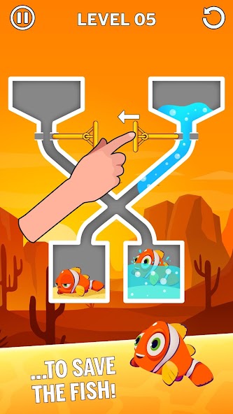 Water Puzzle - Fish Rescue Screenshot 2