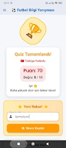 Futbol Bilgi Yarışması Screenshot 3