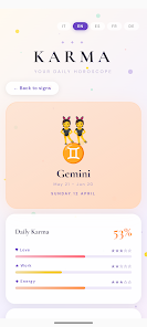 KARMA – Daily Horoscope Screenshot 3
