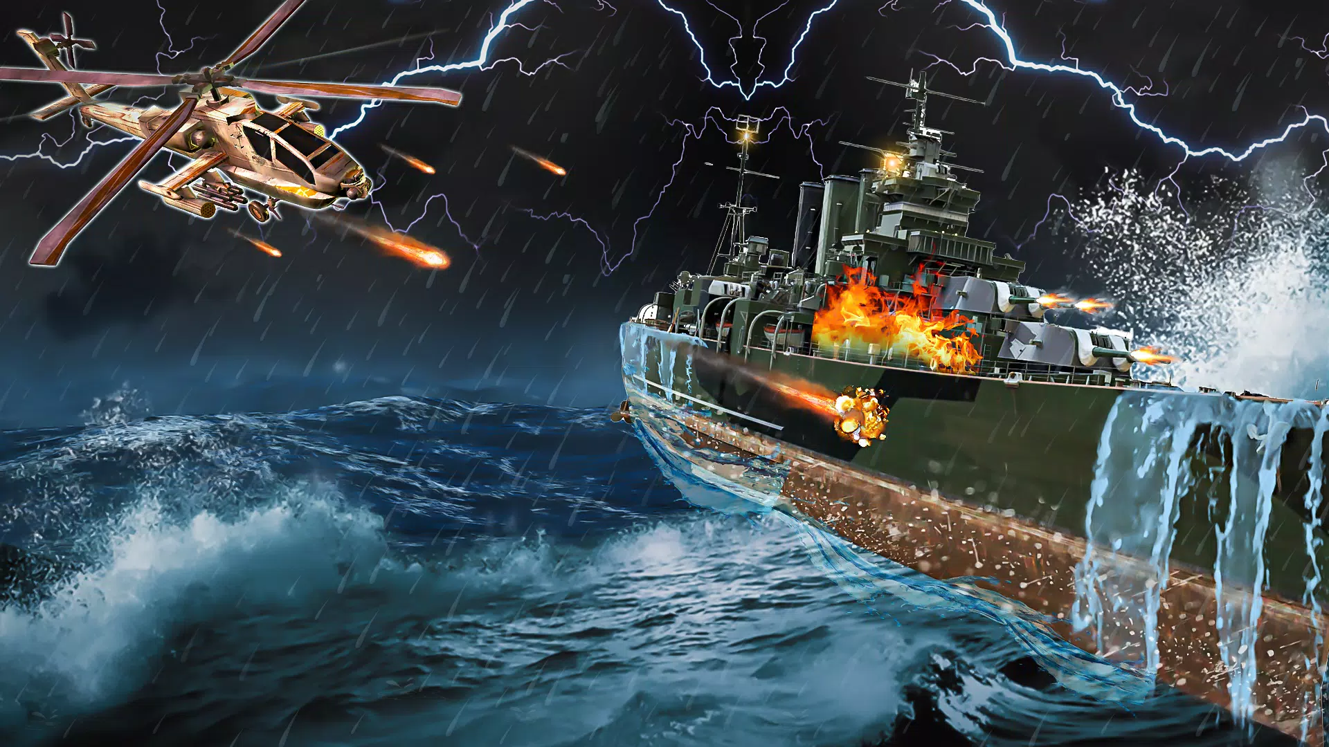 Gunship Helicopter Shooting 3D Screenshot 1
