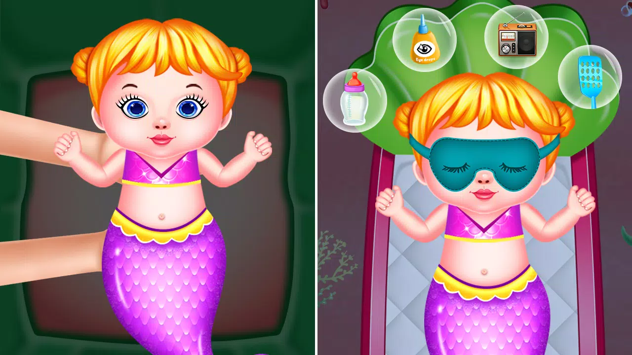Mermaid Newborn Party Game Screenshot 2