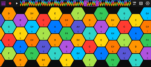 Hex MIDI - Isomorphic Keyboard Screenshot 4